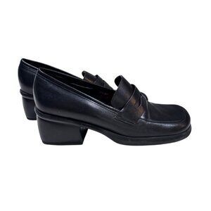 Nine west cloud nine loafers size 8 square‎ toe chunky y2k witchy fairy goth